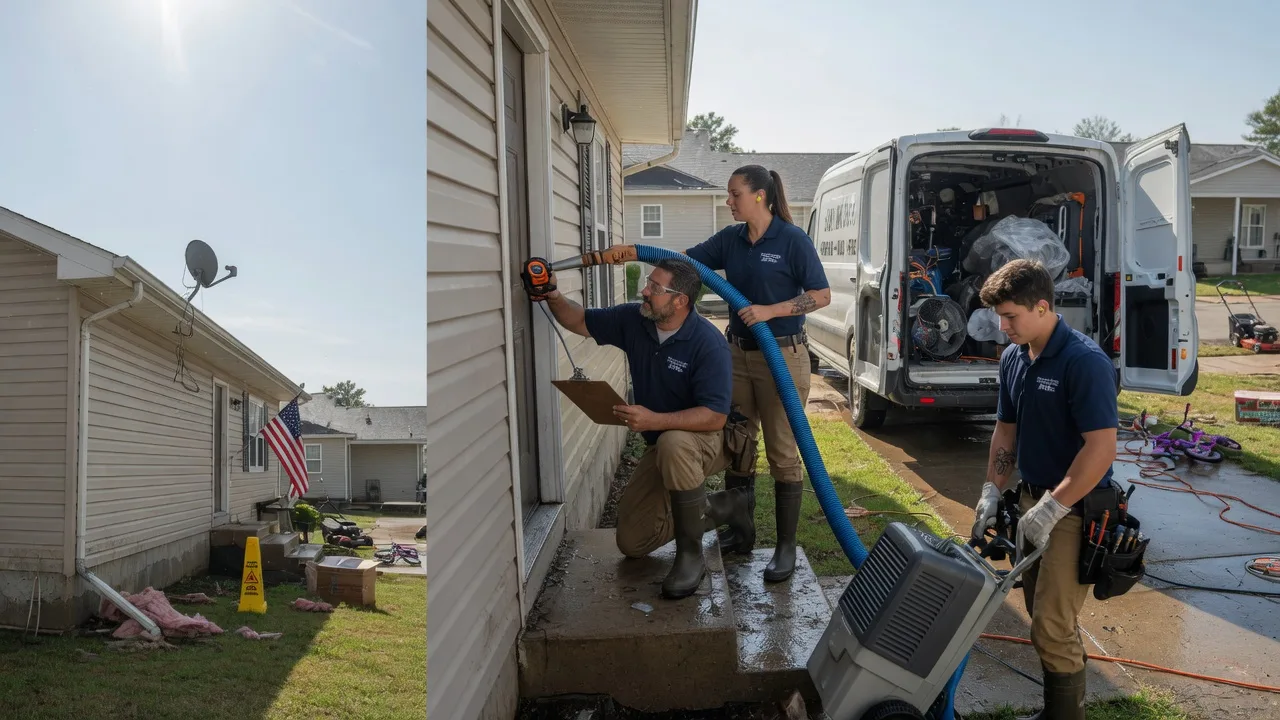 Ceiling Water Damage Restoration in Arkansas City, KS near me